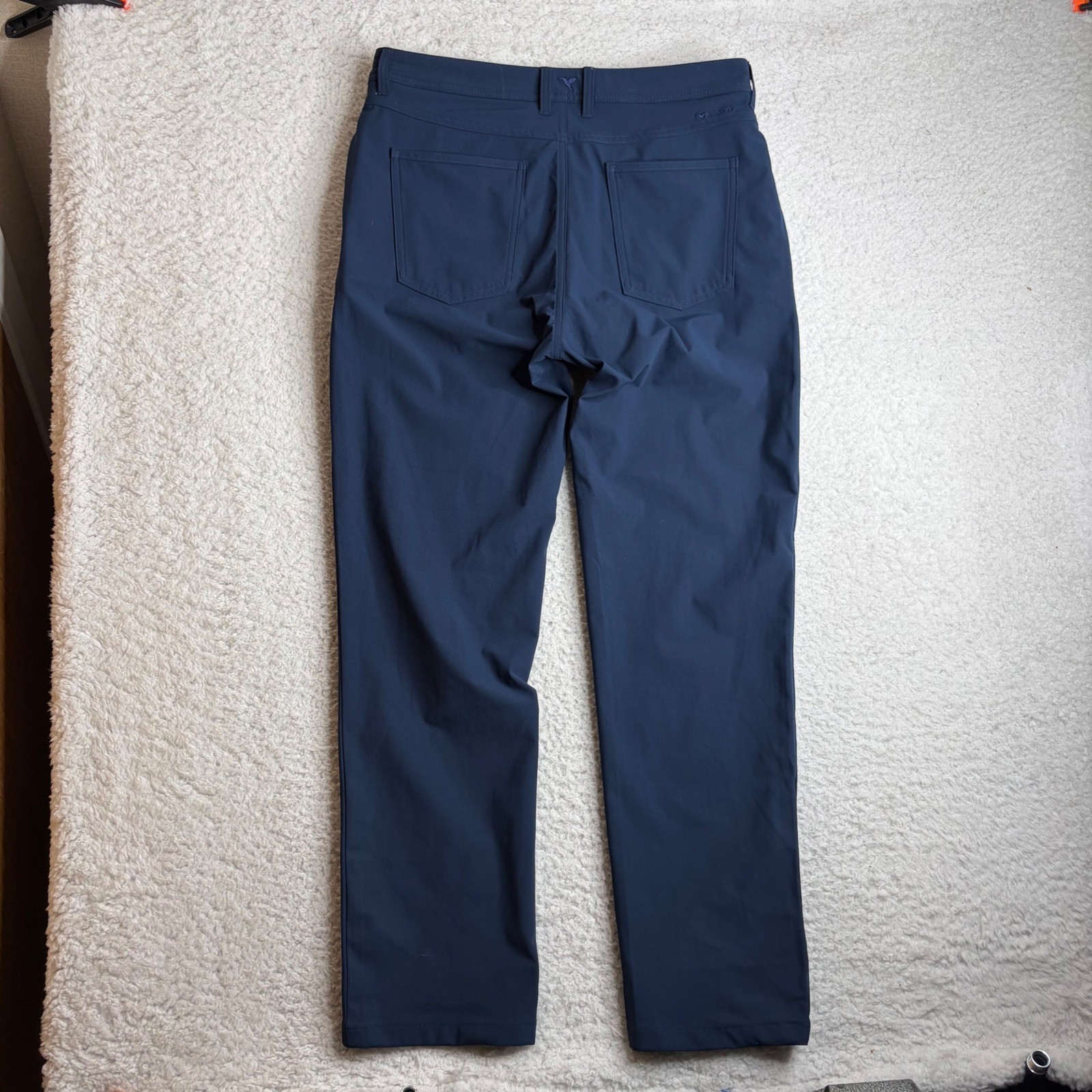 Birddogs chino Pants Navy Blue Mens 32×32 (34×30) Straight Leg Technical Stretch
