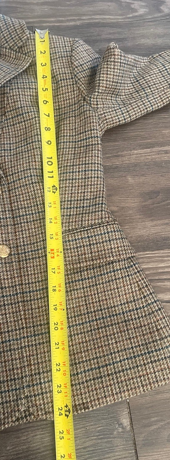 J Crew Vtg Blazer Wool Women Size 0 Old Money Academia Earth Times Brown