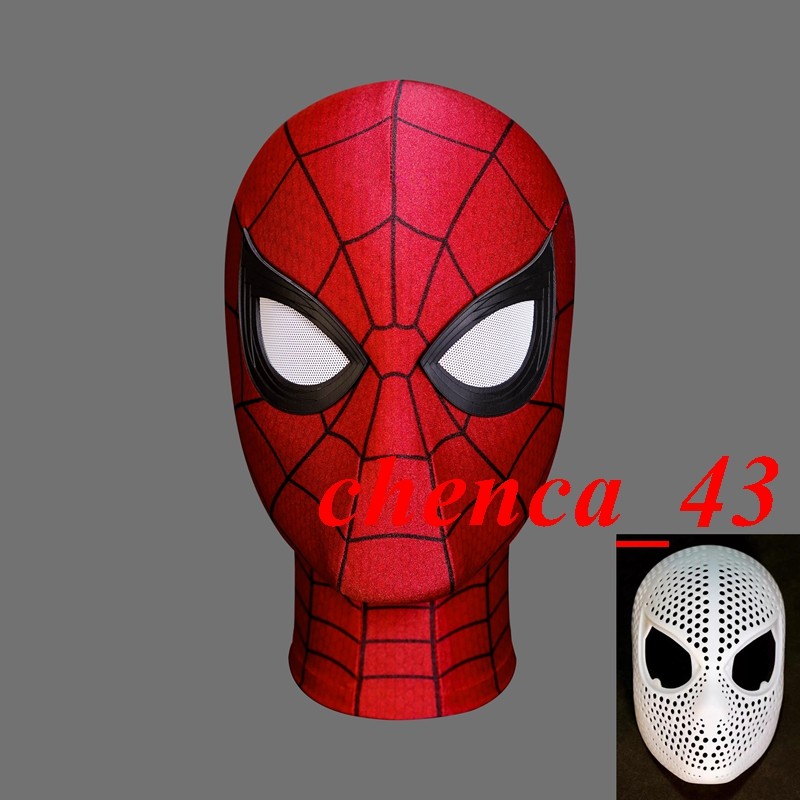Handmade Brand New Day Mask Faceshell Eyes Spider-Man 4 Holland Cosplay Headgear