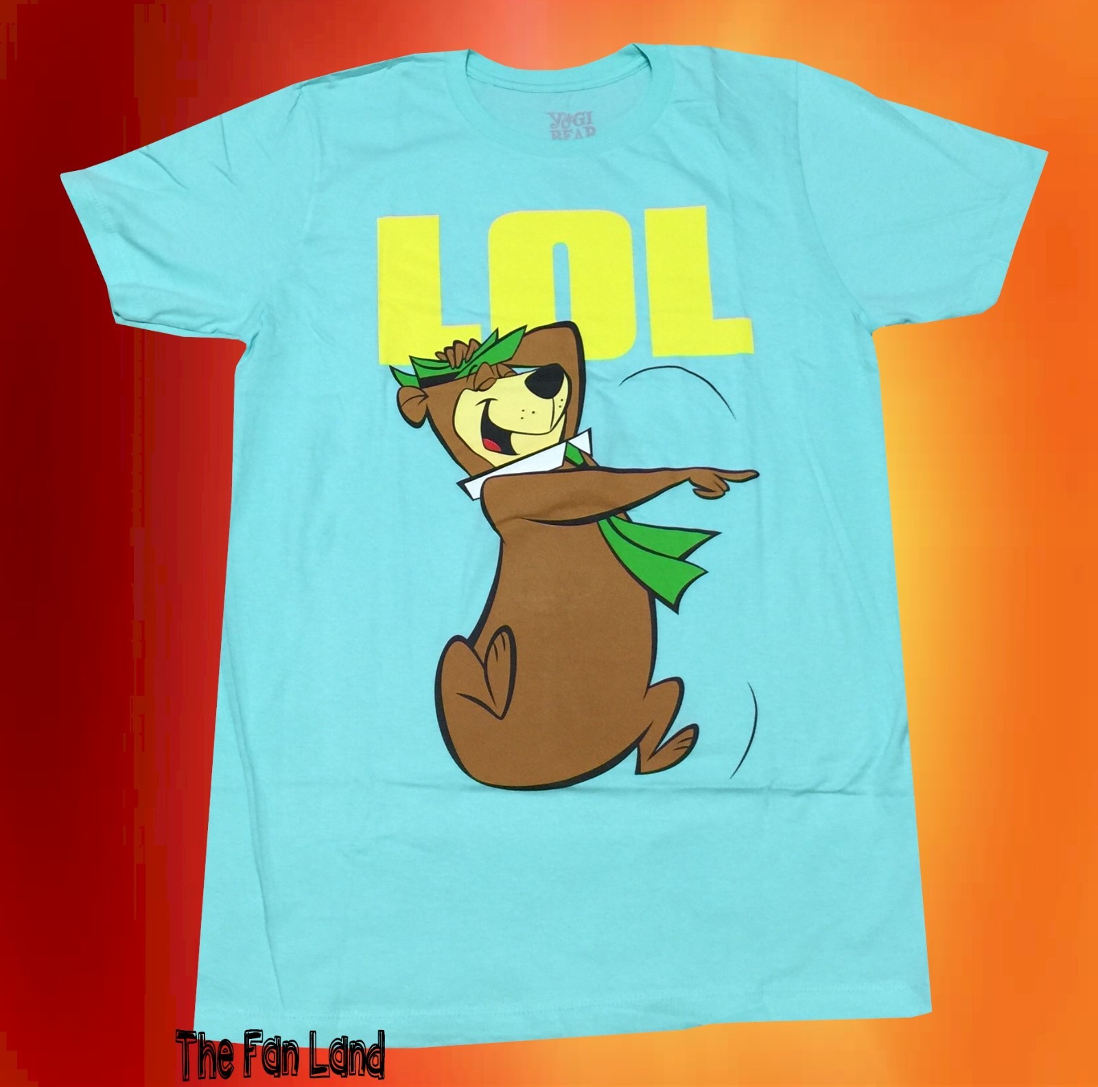 New Yogi Bear LOL Hanna Barbera 1958 Men’s Vintage Retro T-Shirt