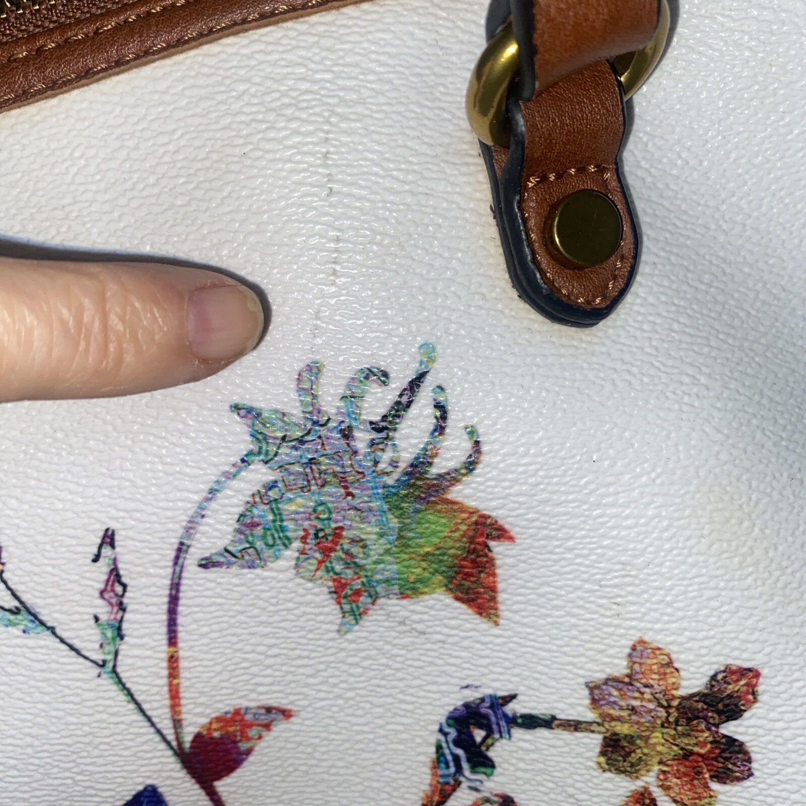 Elliott Lucca Floral Aria Bouquet Large Tote Vegan Leather