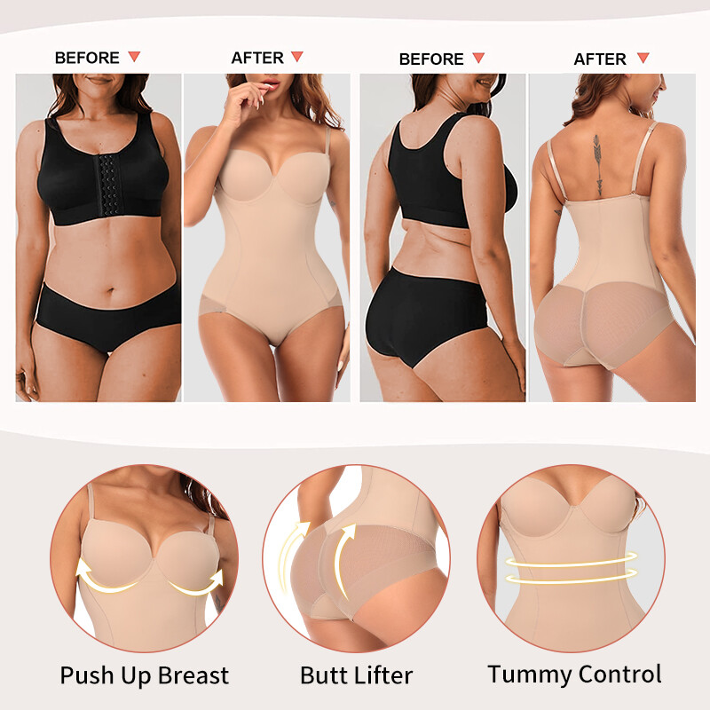 Fajas Colombianas Reductoras Levanta Cola Post Surgery Slim Full Body Shaper USA