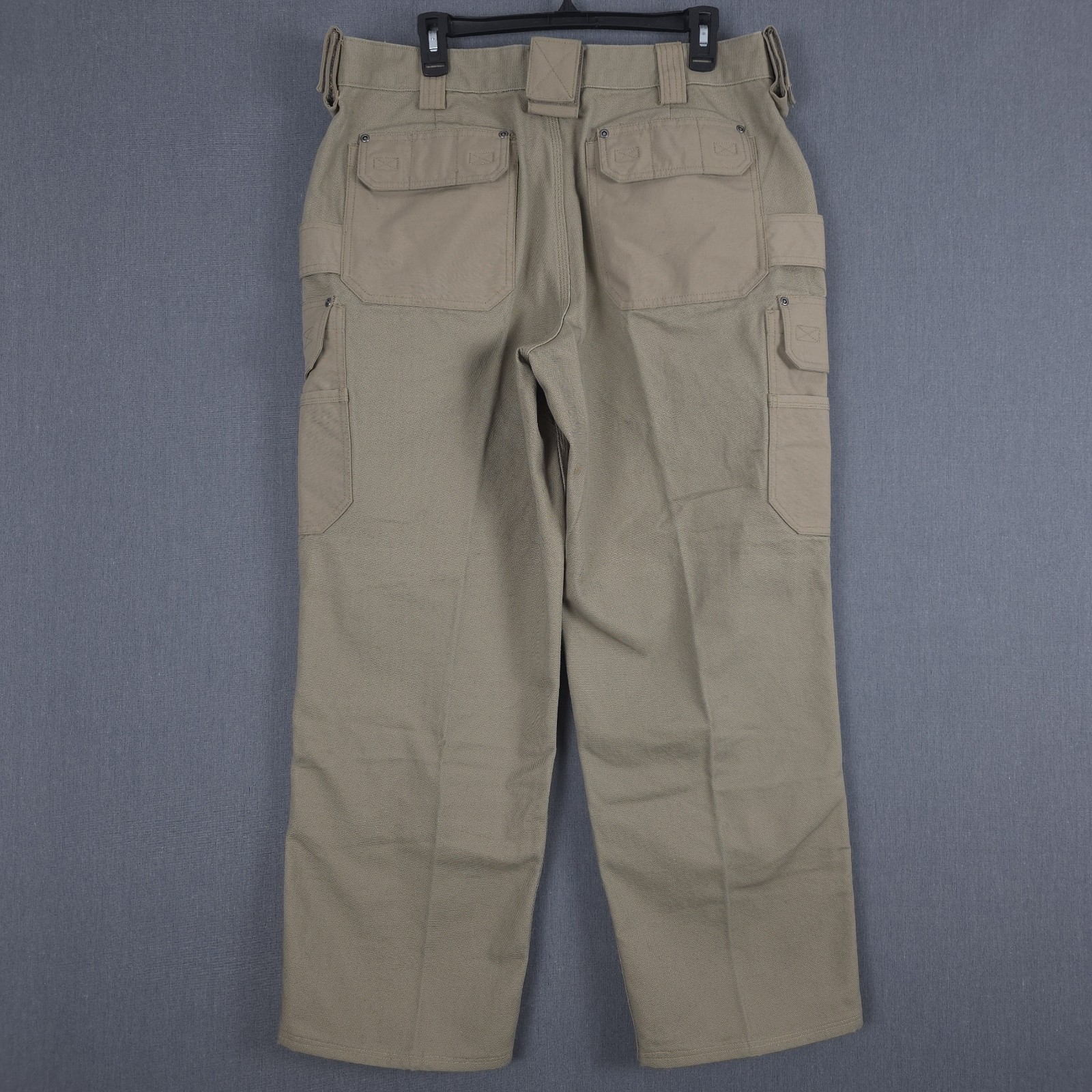 Duluth Ultimate Fire Hose Cargo Pants Mens 38×32 (Fits 35×29) Double Knee Work