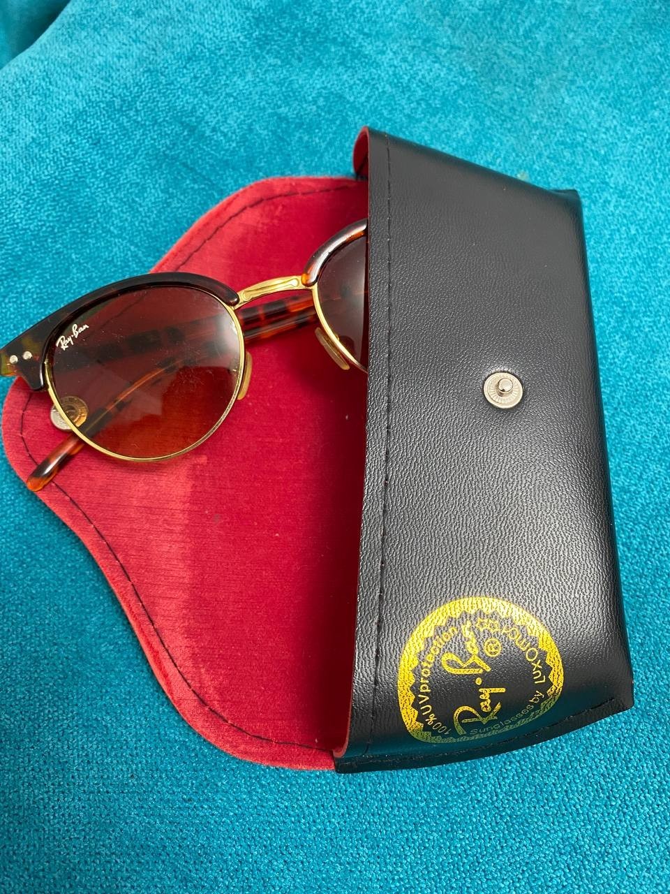 Ray-Ban Sunglasses Polished Light Havana Frame Unisex