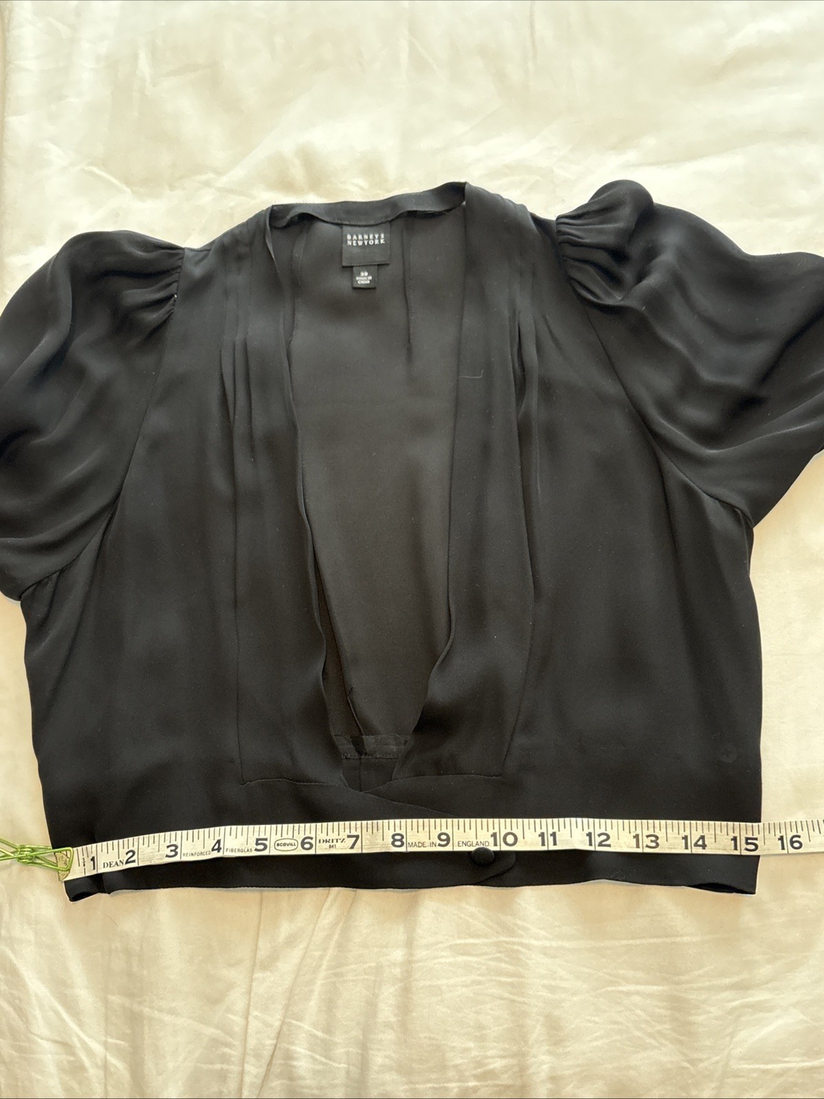 Barneys New York Robert Rodriguez Womens Sz 38 S 100% Silk Sheer Cropped Jacket
