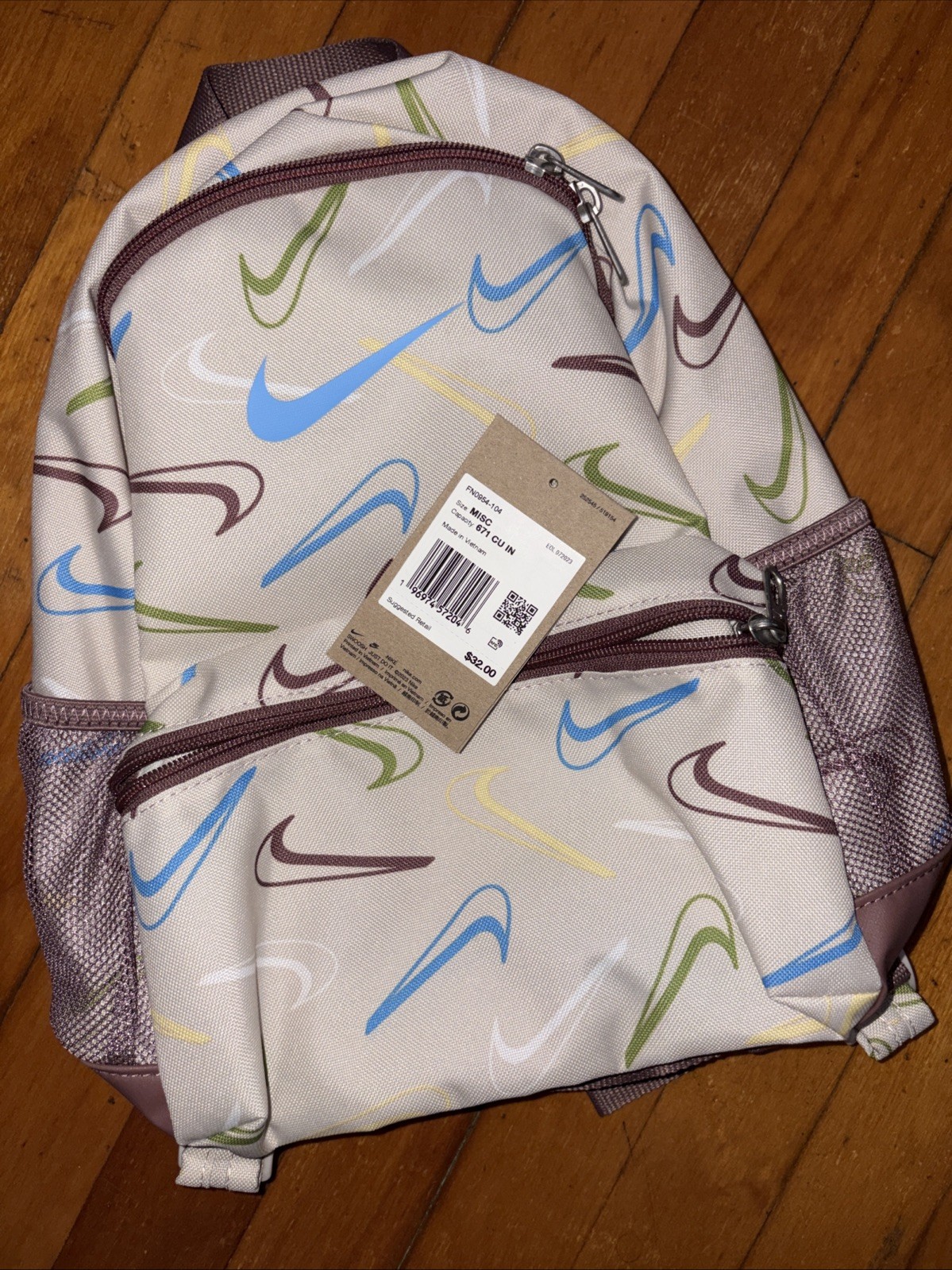 NWOT Nike Brasilia JDI Just Do It Kids Mini Backpack