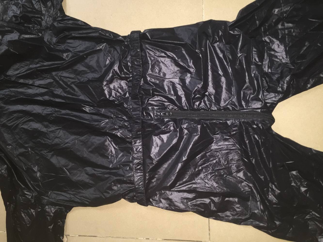 Unisex Shiny nylon Overalls Coverall Jumpsuit Set Overcoat Suit Wet-look XS-4XL