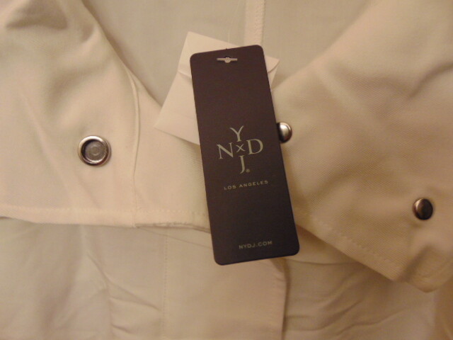 NYDJ Women’s Spring Jacket Optic White Size Large Mujur Casual Jacket NEW🍂