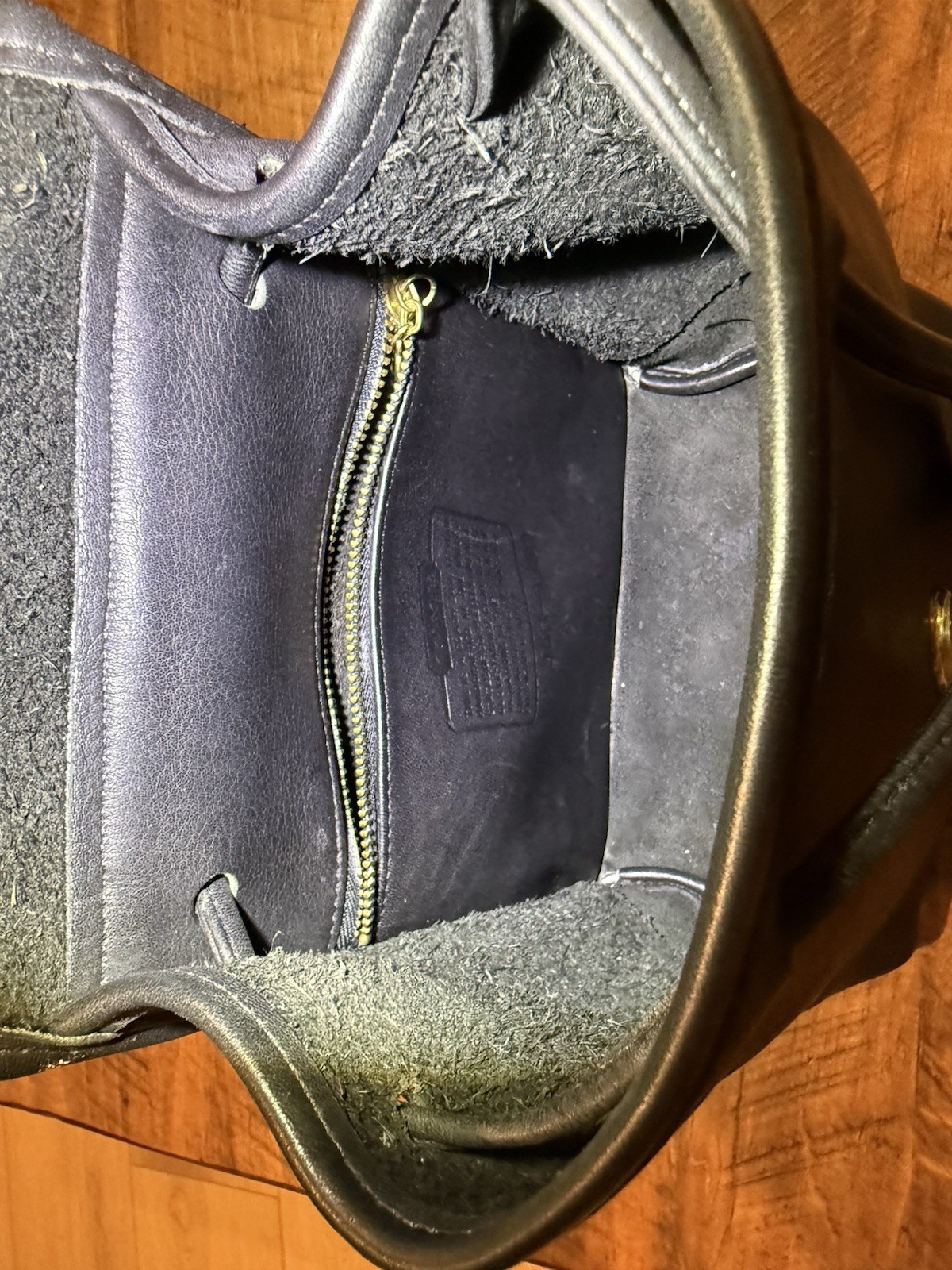 Coach Vintage 9960 Black Leather Small Daypack Backpack Turnlock USA 1995 EUC