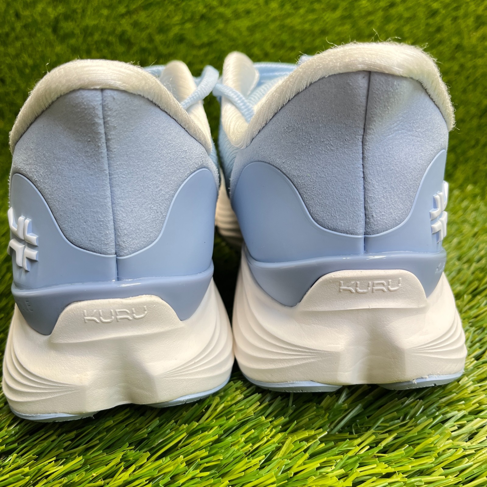 Kuru Atom 2 Womens Size 9.5D Blue White Athletic Running Walking Shoes Sneakers