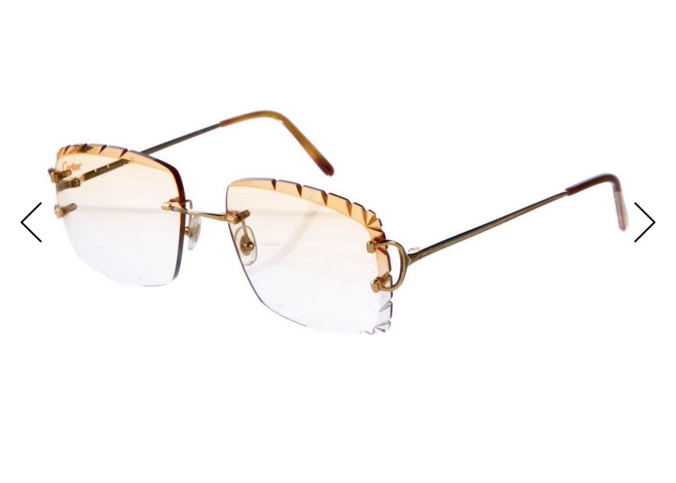 Cartier Custom Diamond Cut Replacement Lenses For BIG C CT0092O C Decor Glasses