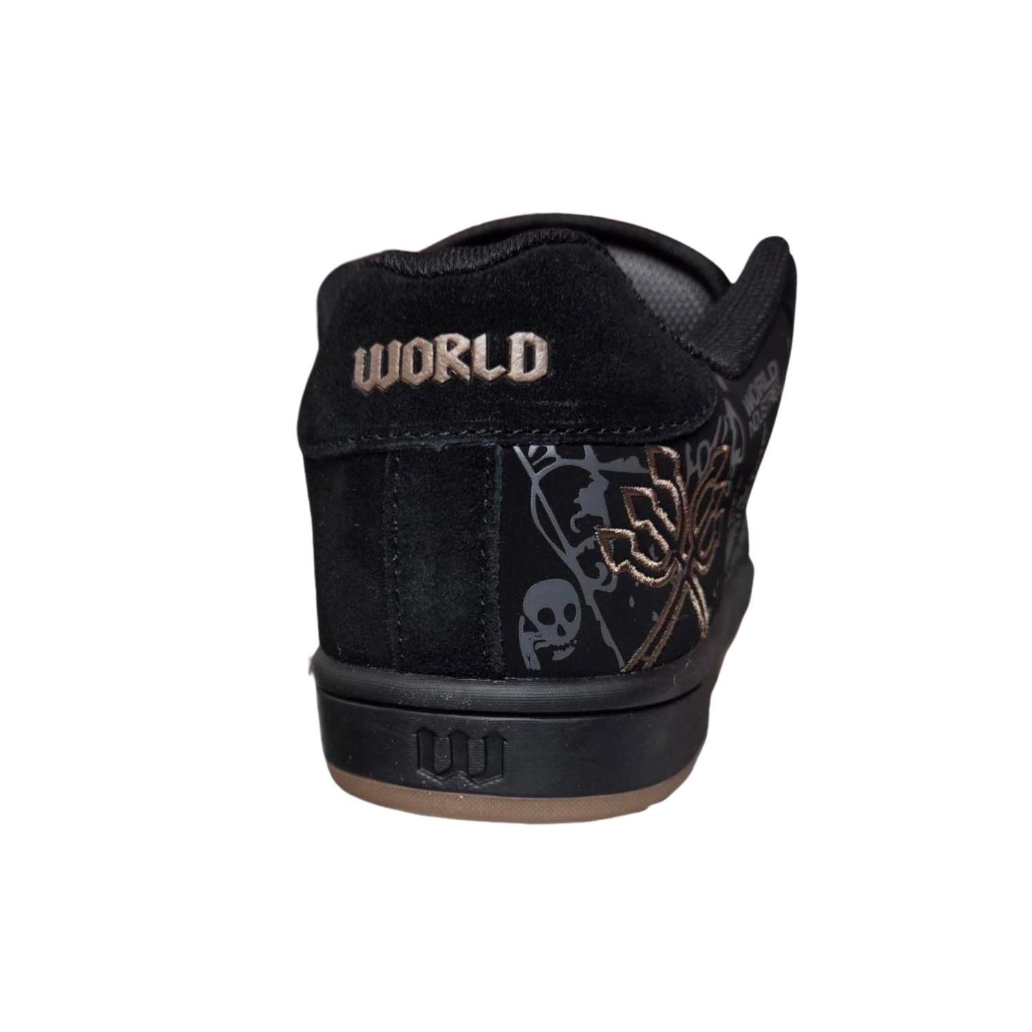 World Industries Mens Smith Skateboard Shoes, Black/Gray/Tan