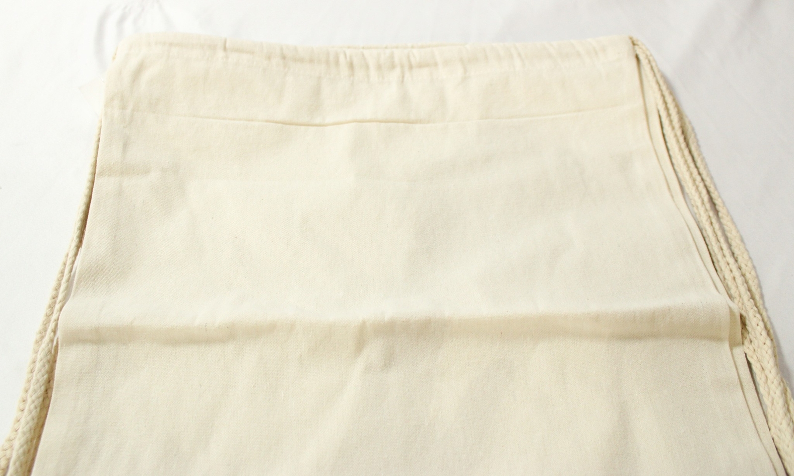 Dalix Unisex Canvus Drawstring 2-Pack Set JW7 Natural 17.5 in x 14.5 in NWT