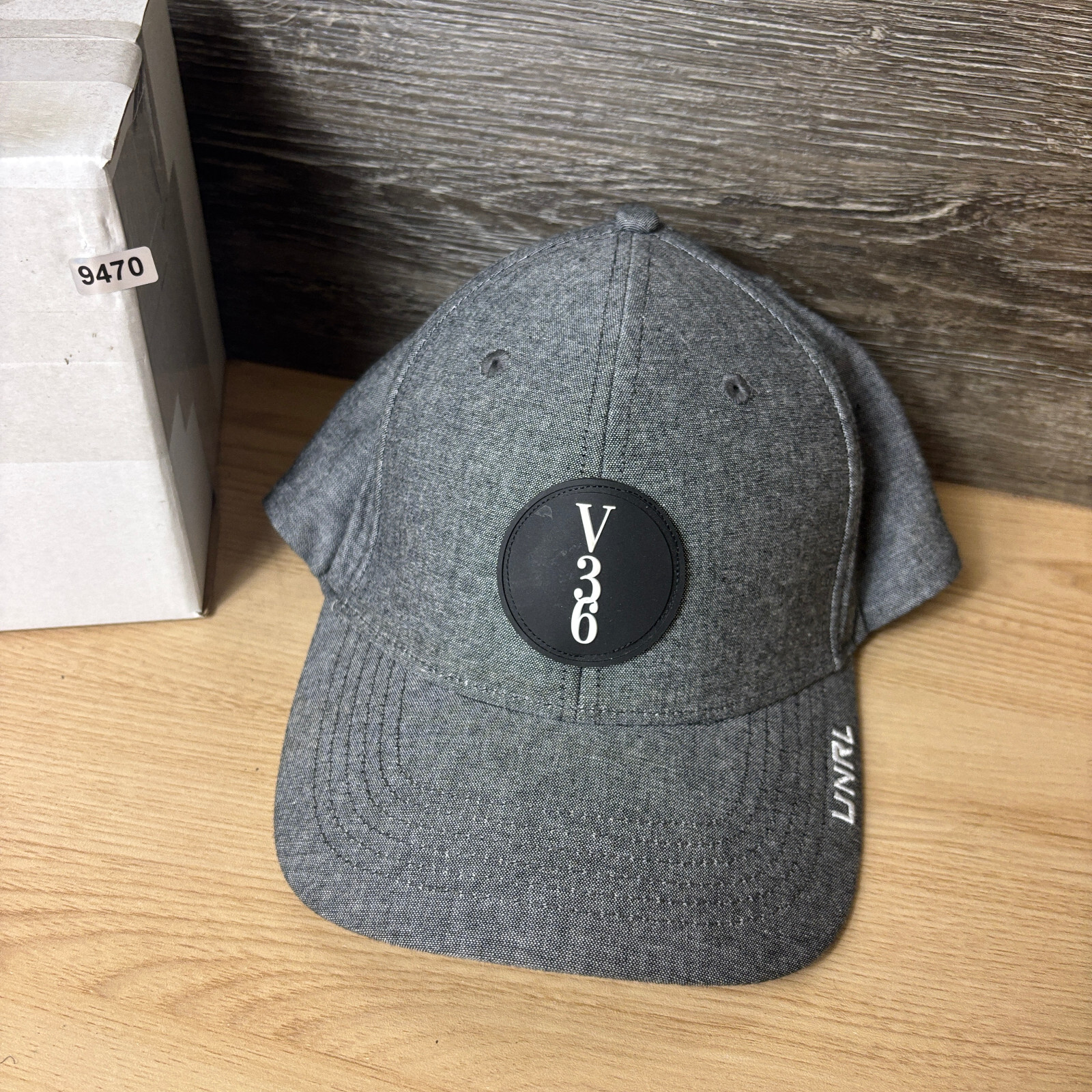 UNRL Hat Cap Snap Back Gray V36 Logo Patch Performance Outdoors