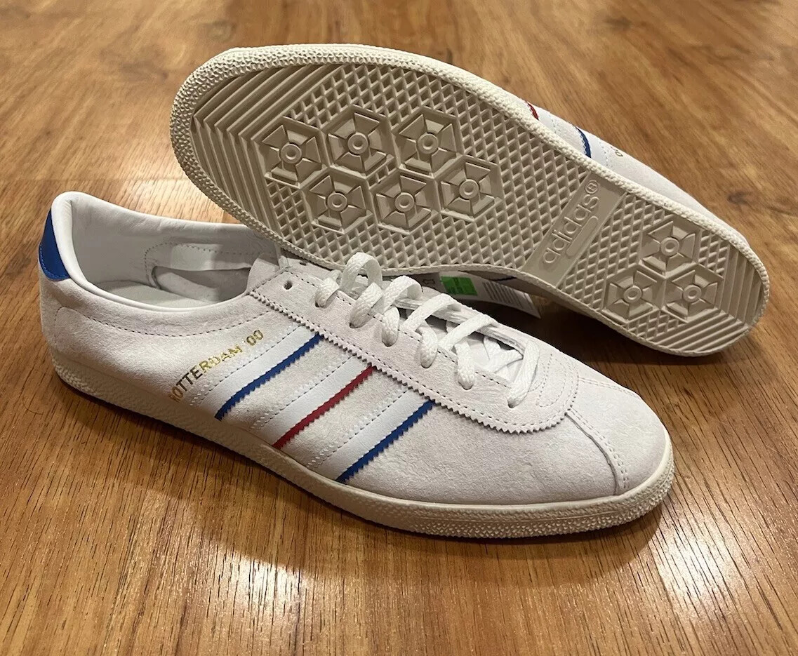 adidas Originals Rotterdam 00 “White, Blue, Scarlet” IH4776 Men’s Suede