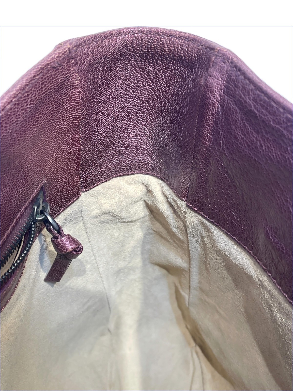 Bottega Veneta 2000’s Tote Bag Burgundy Leather Used