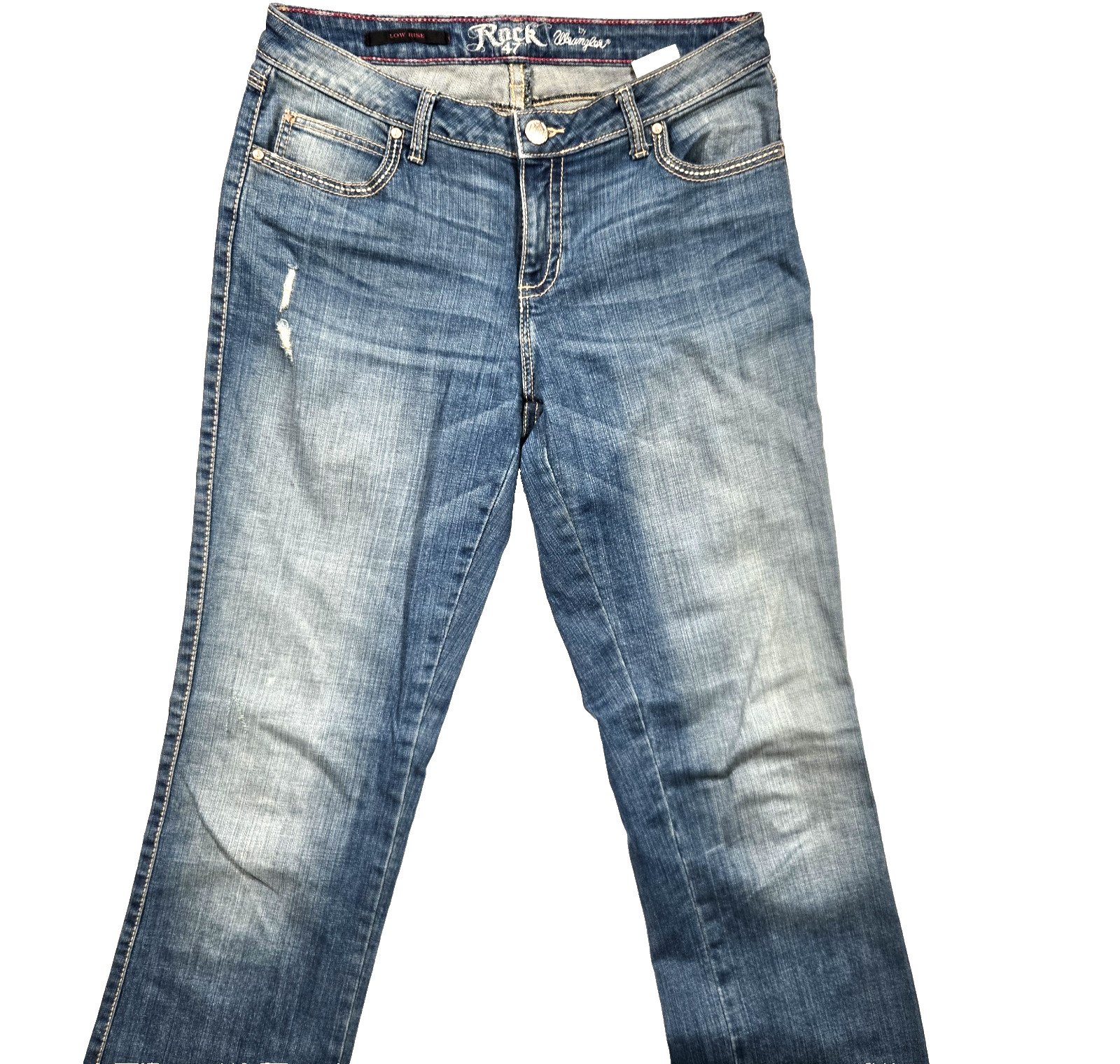 Rock 47 By Wrangler Women’s 30×38 (Actual 32×37.5) Low Rise Bootcut Jeans