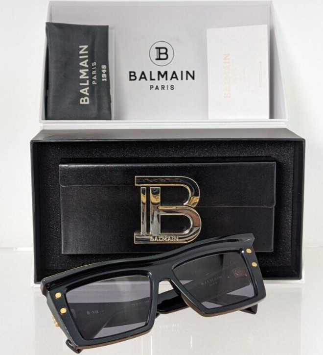 Authentic Balmain Sunglasses B-VII BPS 131A 55mm Black Japan Frame