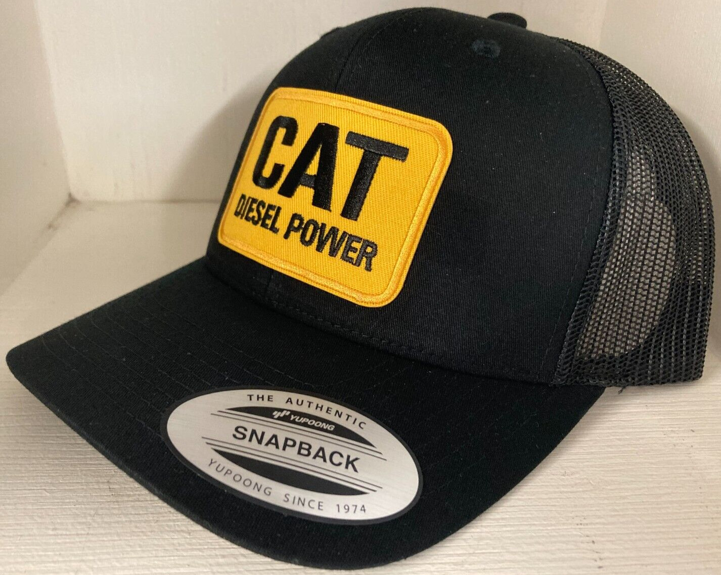 Caterpillar CAT Diesel Power Yupoong SNAPBACK TRUCKER Hat Cap Classic New!