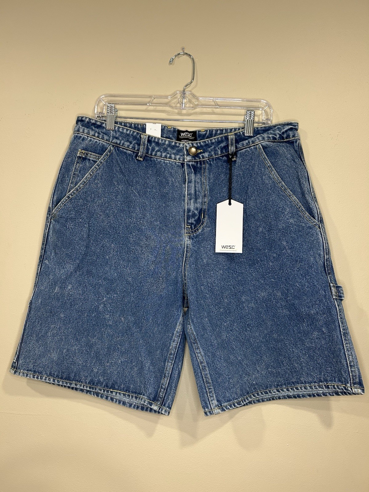 Wesc Classic Men’s Blue Jean Shorts Size 33