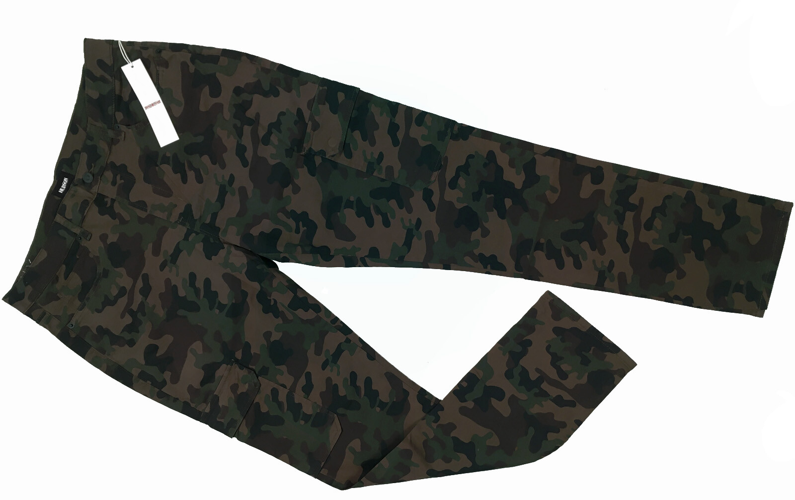 NEW $255 Hudson Ace Skinny Fit Camo Cargo Pants Jeans! 33 34 36 Inseam 32