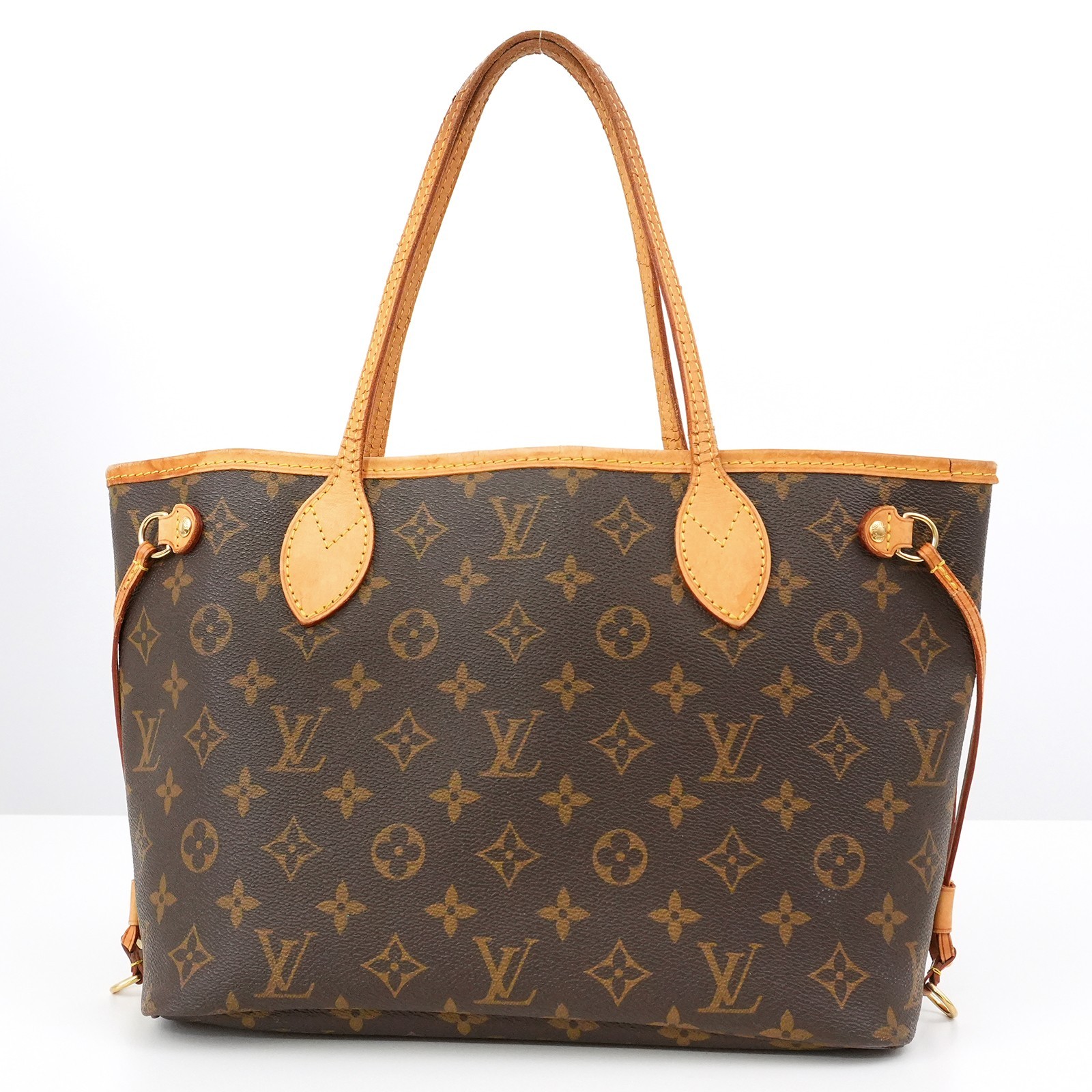 LOUIS VUITTON LV Monogram Neverfull PM M40155 Tote Bag Brown VI4097 Auth #57534A