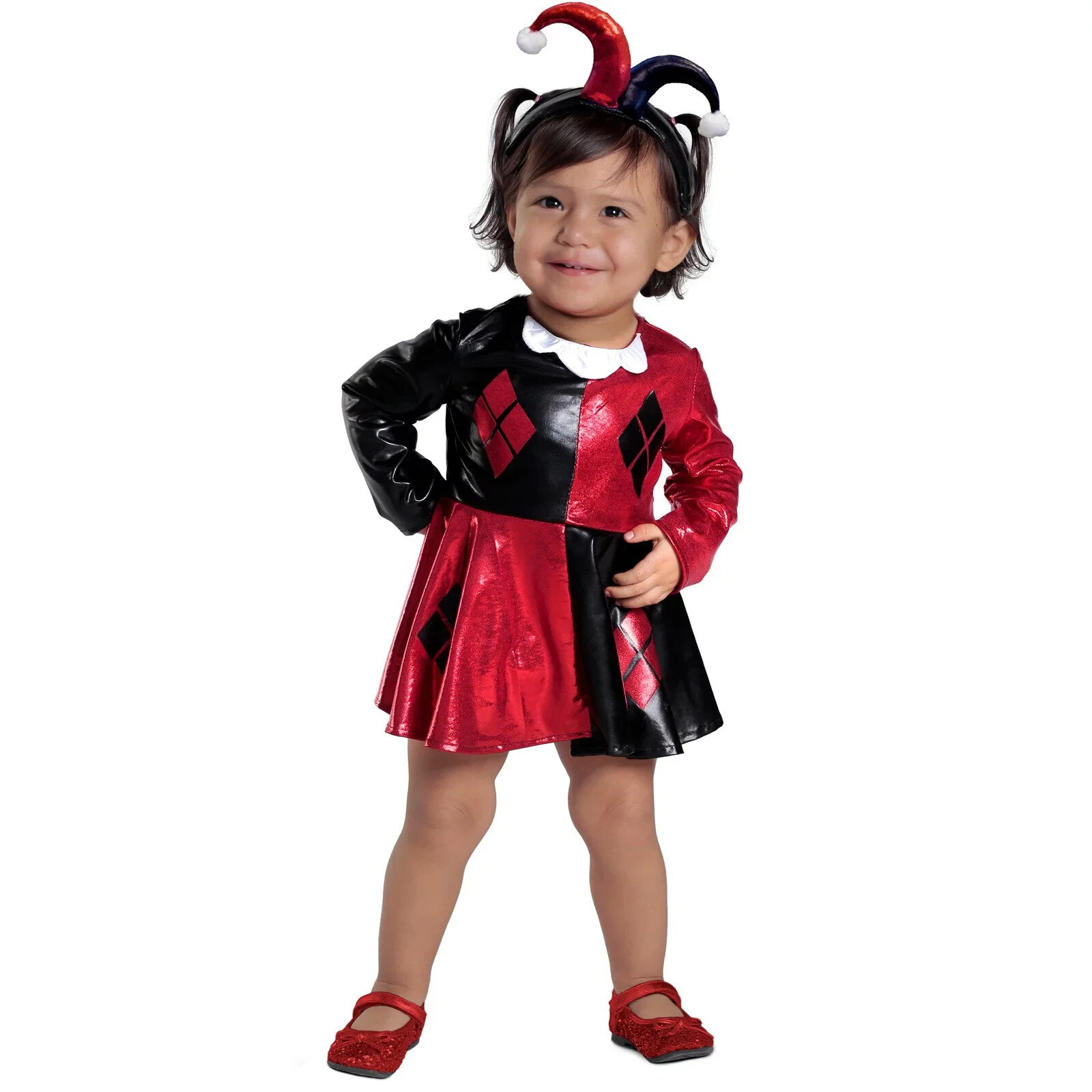 Harley Quinn Baby Dress & Diaper Cover Costume Halloween 6-18M – Rubie’s PP4929