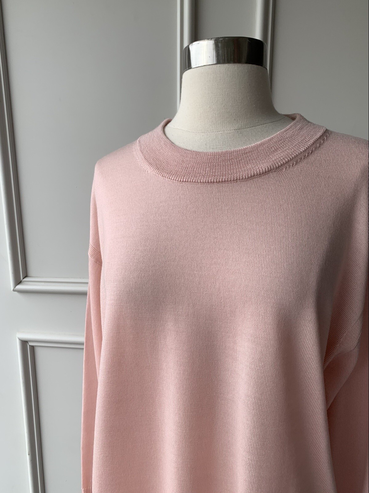 | COUNTRY ROAD | traceable wool crew neck knit smokey pink SIZE: XXS,XS,S,M,L,XL
