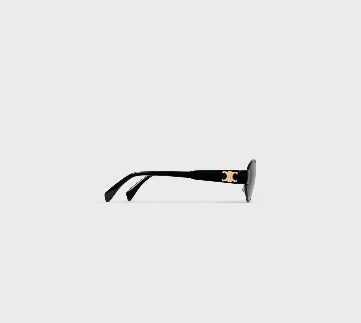 Celine Black And Gold Triomphe Metal 01 Sunglasses Authentic