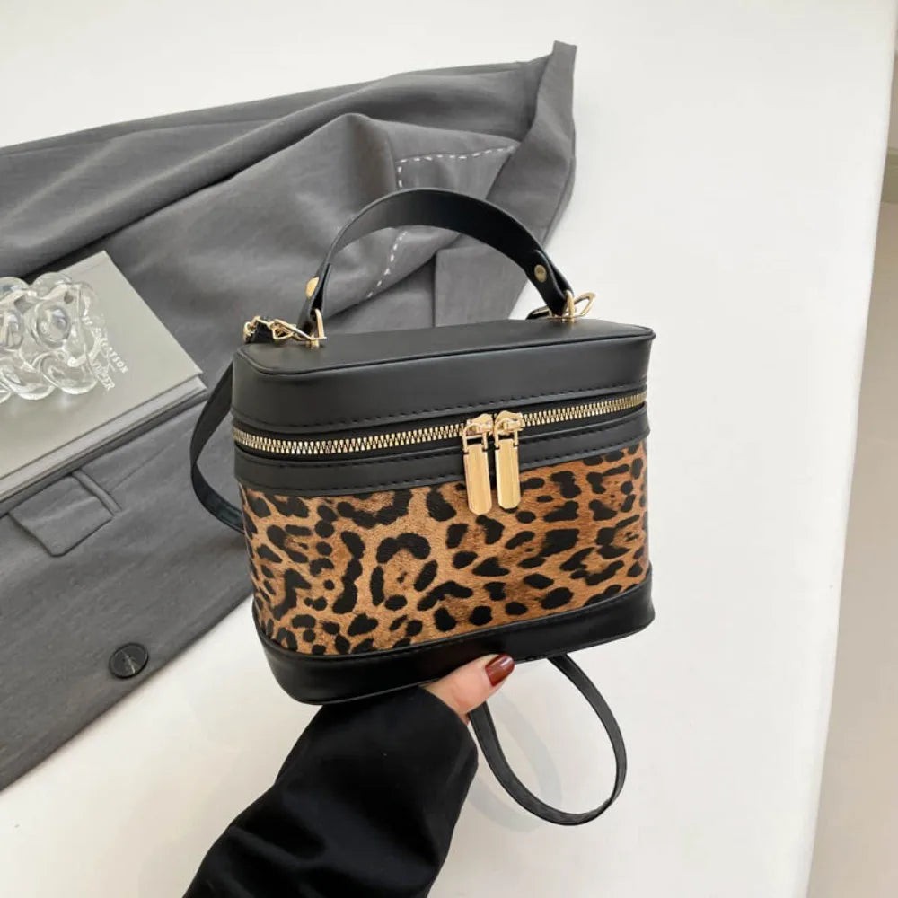 Leopard Pattern Crossbody Shoulder Bag