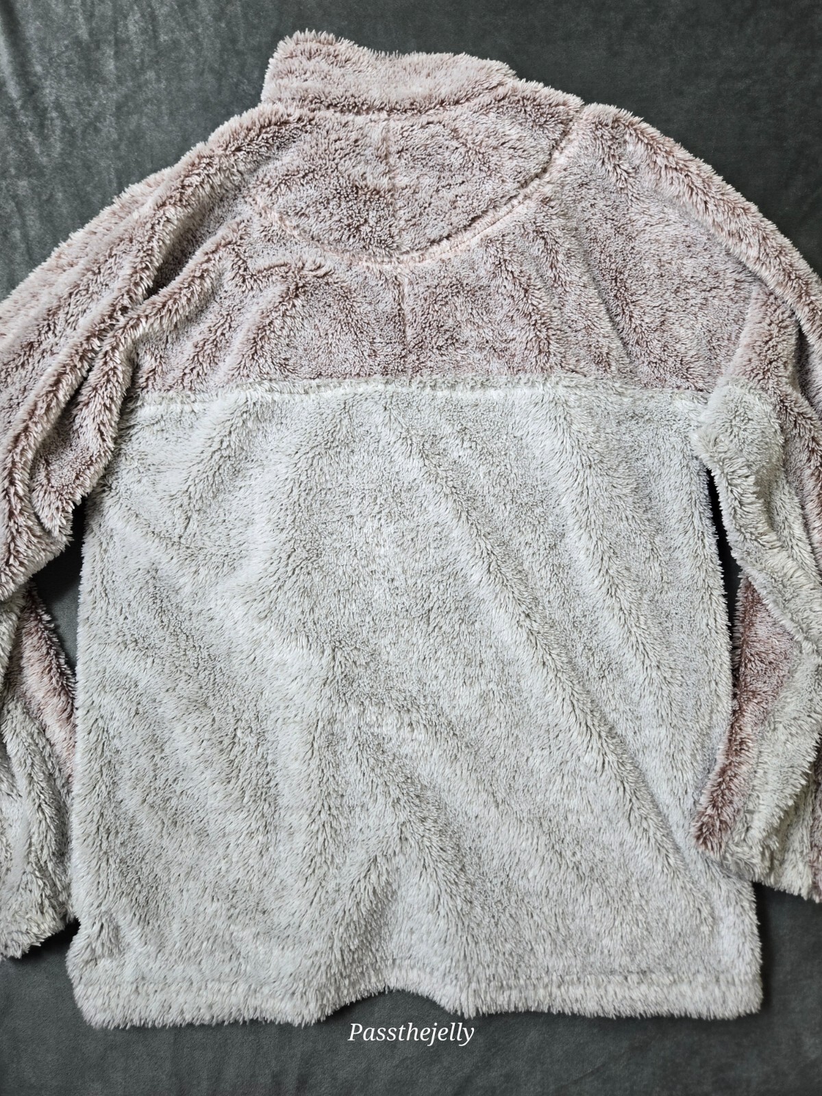 True Grit Sweater Mens Small Sherpa Cozy Dylan American Outdoor USA Colorblock