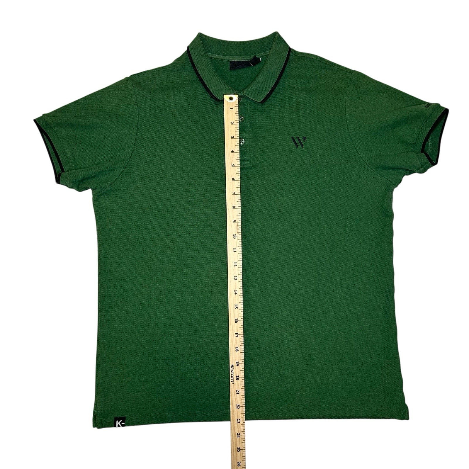 Kingsland Green Polo Men’s Size Medium With Black Trim