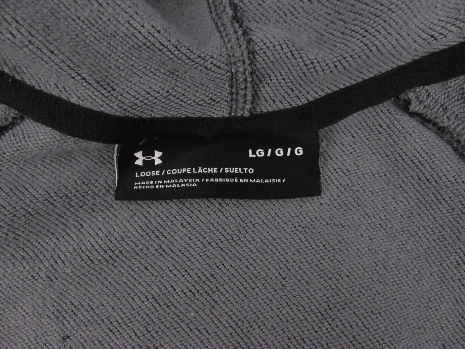 Under Armour Hoodie Mens Large Black Sleeveless Pullover Vest Kangaroo Pocket