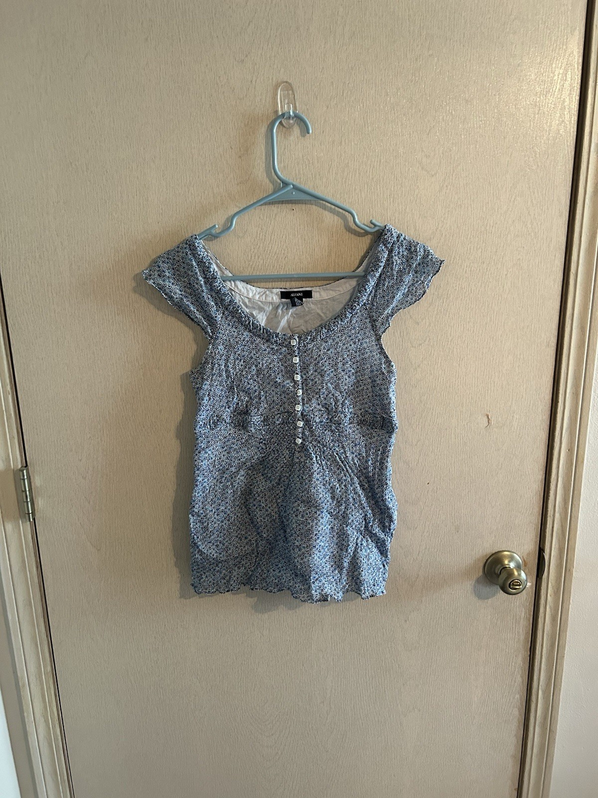 Alfani Silk Polka Dot Tank Size S