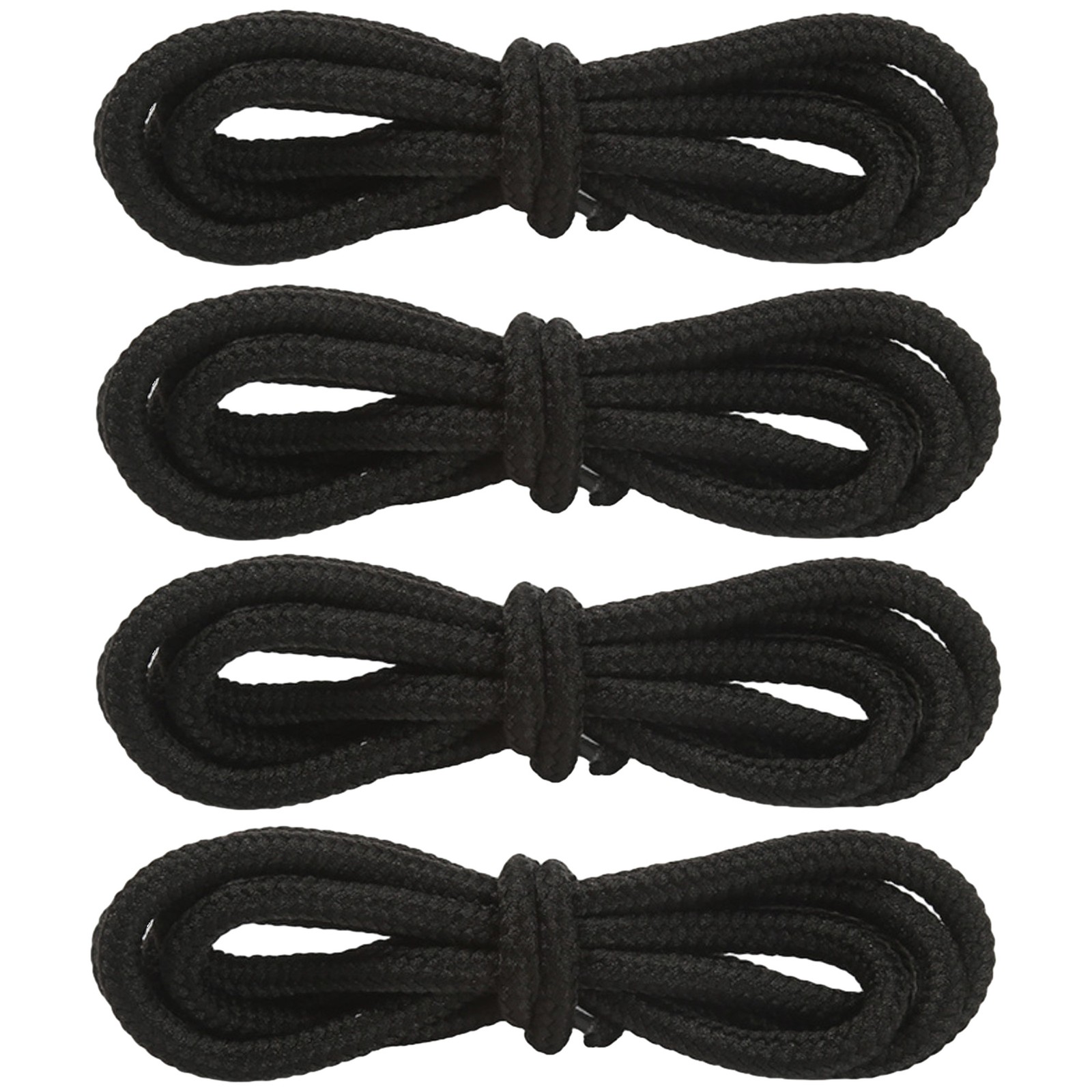 4mm Round Polyester Shoelaces 1/8″ Solid Color All Shoe Types 4 Feet, 2 Pair