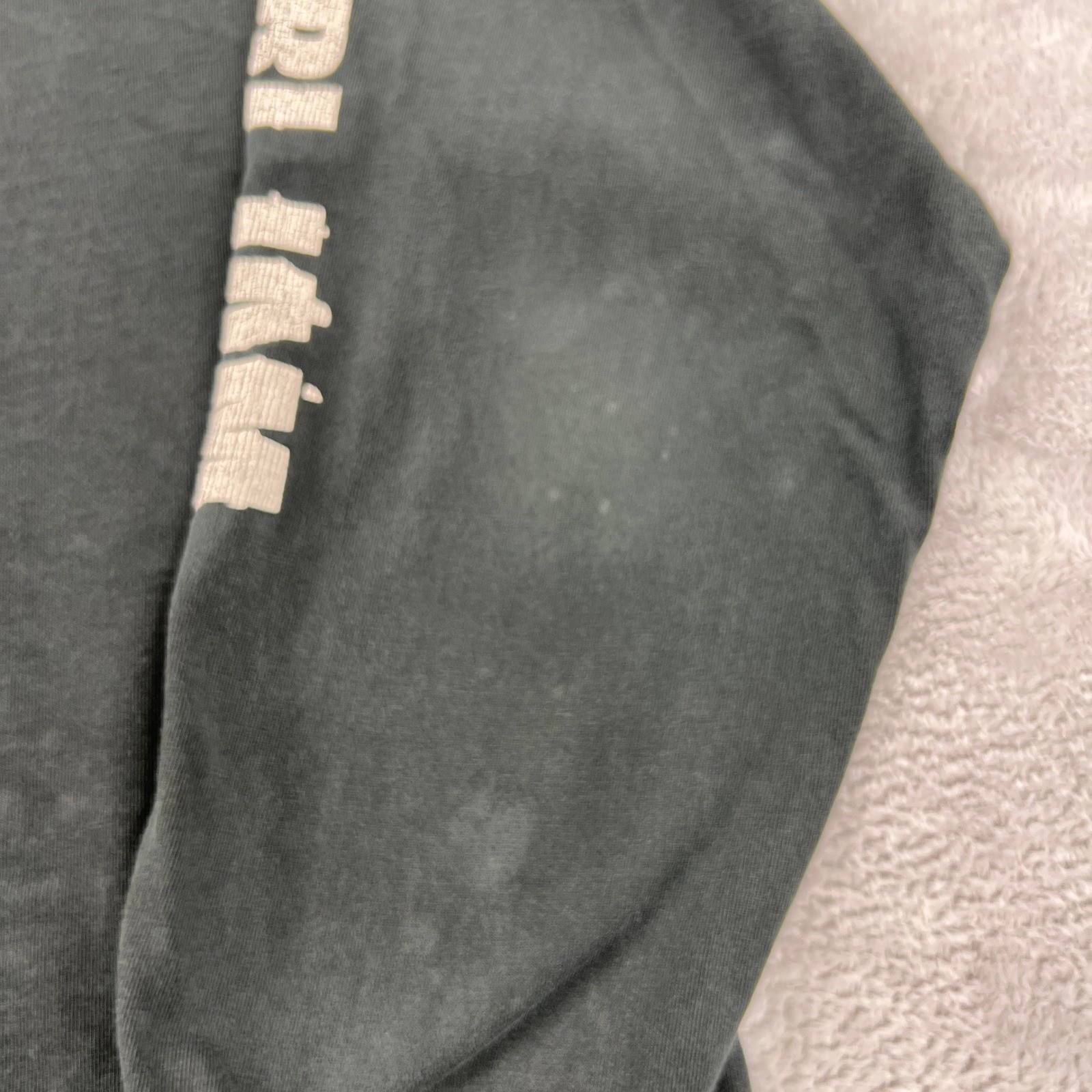 Pearl Jam VTG 90s Long Sleeve Band Tee L Faded Black 2-Sided Made USA Grunge