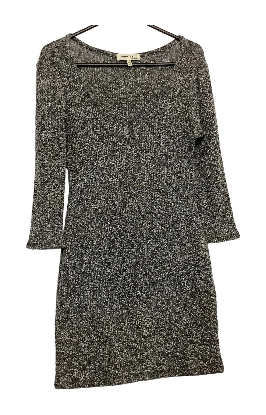 Monteau Women’s Sweater Dress Size M 33in Length Rayon Polyester Spandex Blend