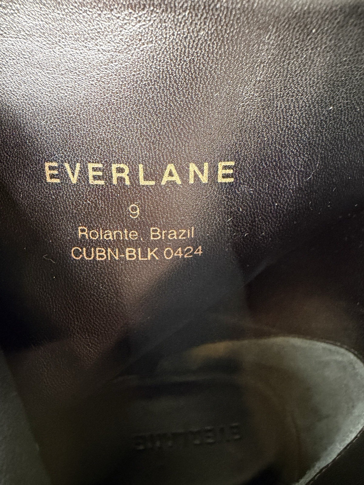 Everlane The Havana Boot Black Leather Ankle Boots Size 9 New in Box