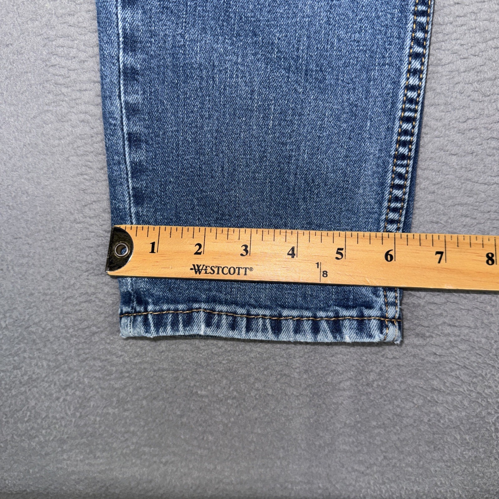 Levis Jeans Mens 30×32 (Fits 28×29) Blue 511 Slim Straight Distressed Denim