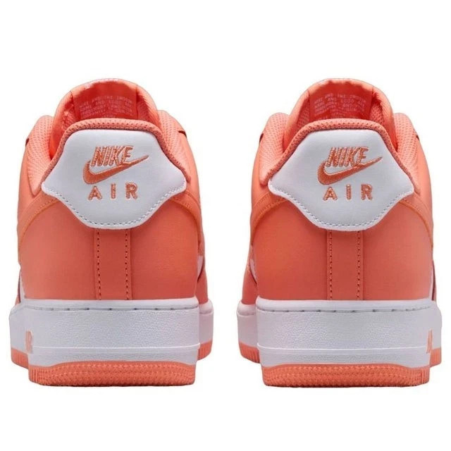 Nike Air Force 1 FJ4146-127 White Orange Leather Sneakers For Men Women