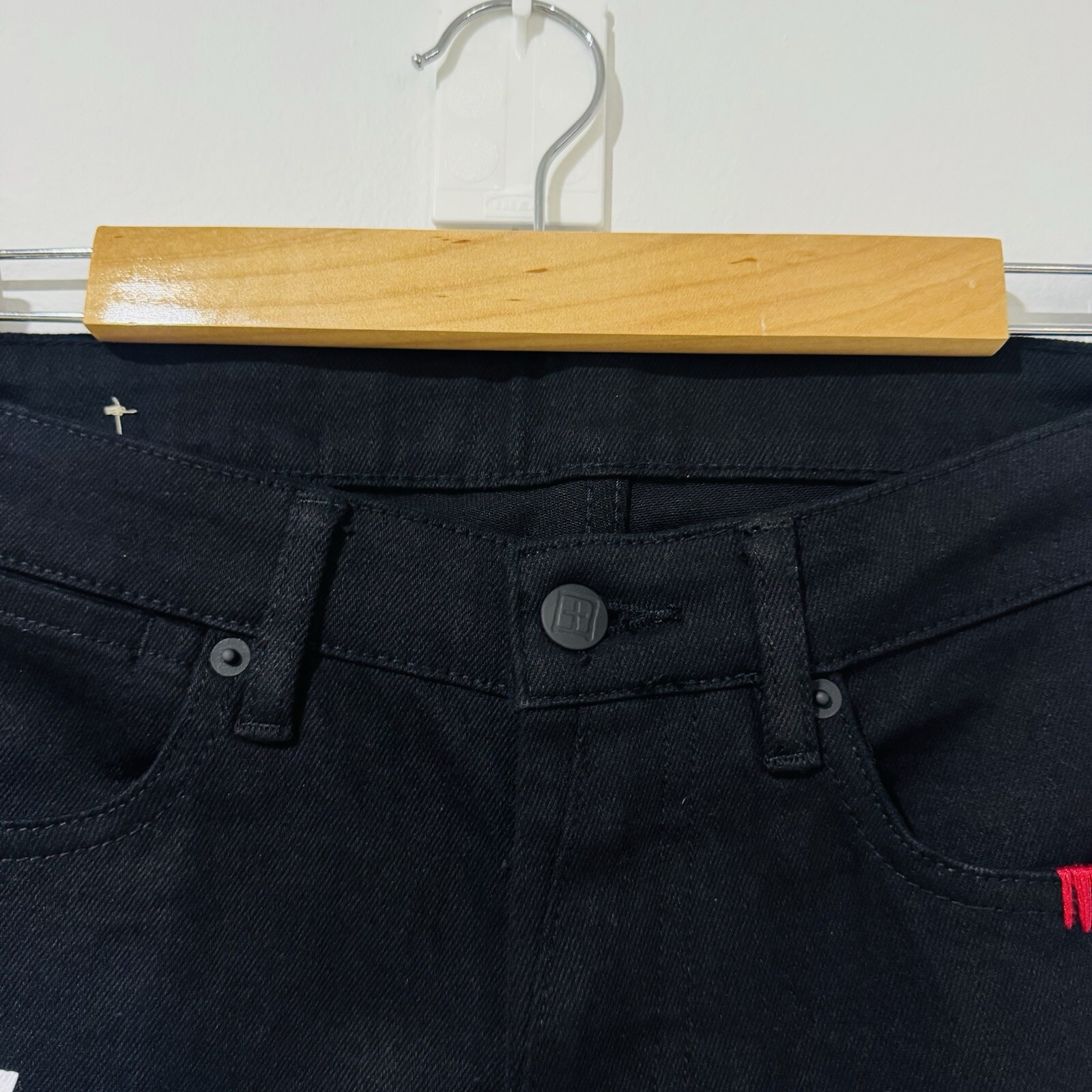 Ksubi X KUSTOM Van Winkle Black Ace Slice Rose Jeans Limited Edition 074/481