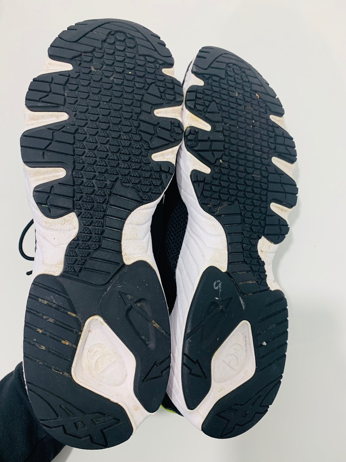 ASICS Gel-Mai Black Synthetic Mens Lace Up Trainers H813N 9090 sz 14