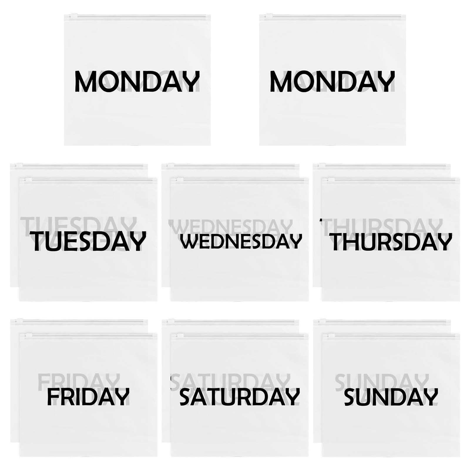 14Pcs Days of Week 10.7 inches x 9.3 x 0.4 inches, 14Pcs-Days
