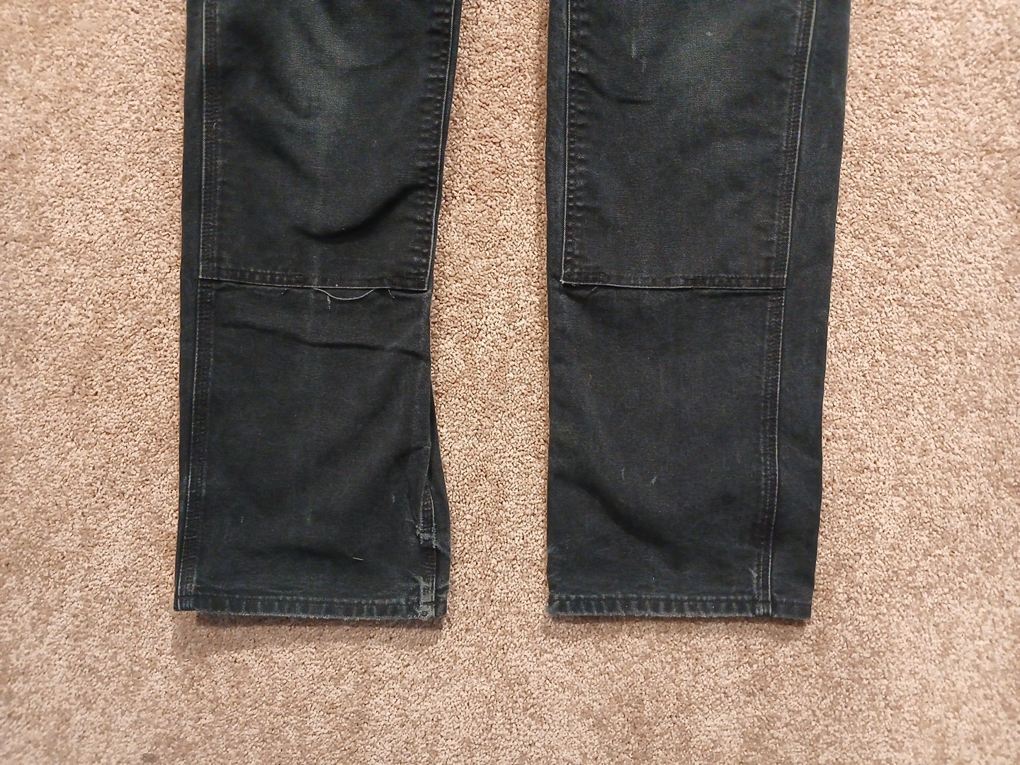 Vintage Carhartt B01 BLK Double Knee Pants USA Made Black 34×34