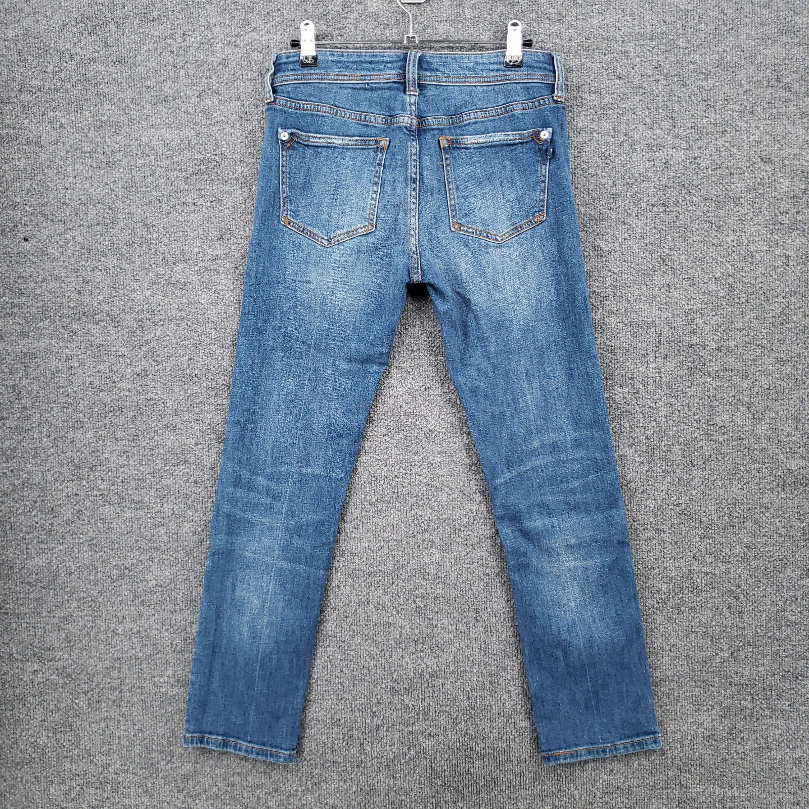Pilcro Slim Boyfriend Cropped Jeans Womens 25P Petite Blue Side Stripe Denim