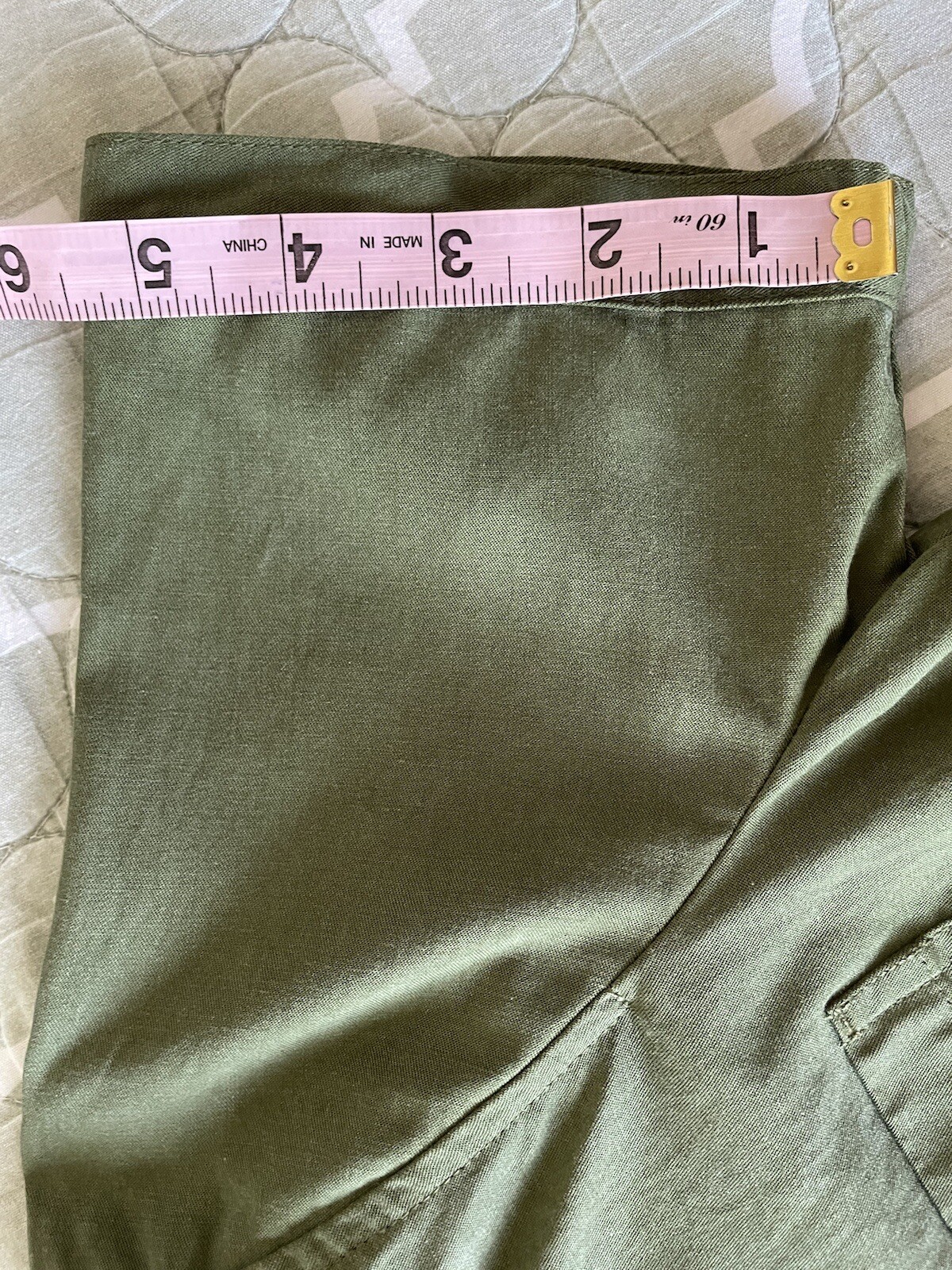 J. Crew Women’s Size 00 Green button up short sleeve Pockets Tie shirt dress