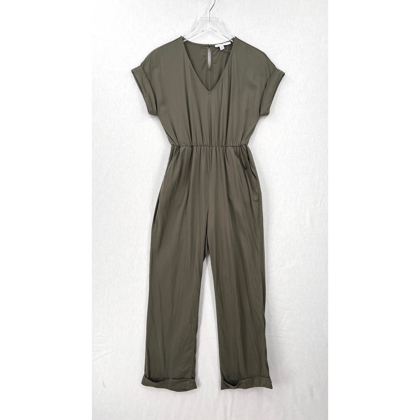THREADS 4 THOUGHT Odyssa Ecovero Jumpsuit Womens Small Artichoke Green