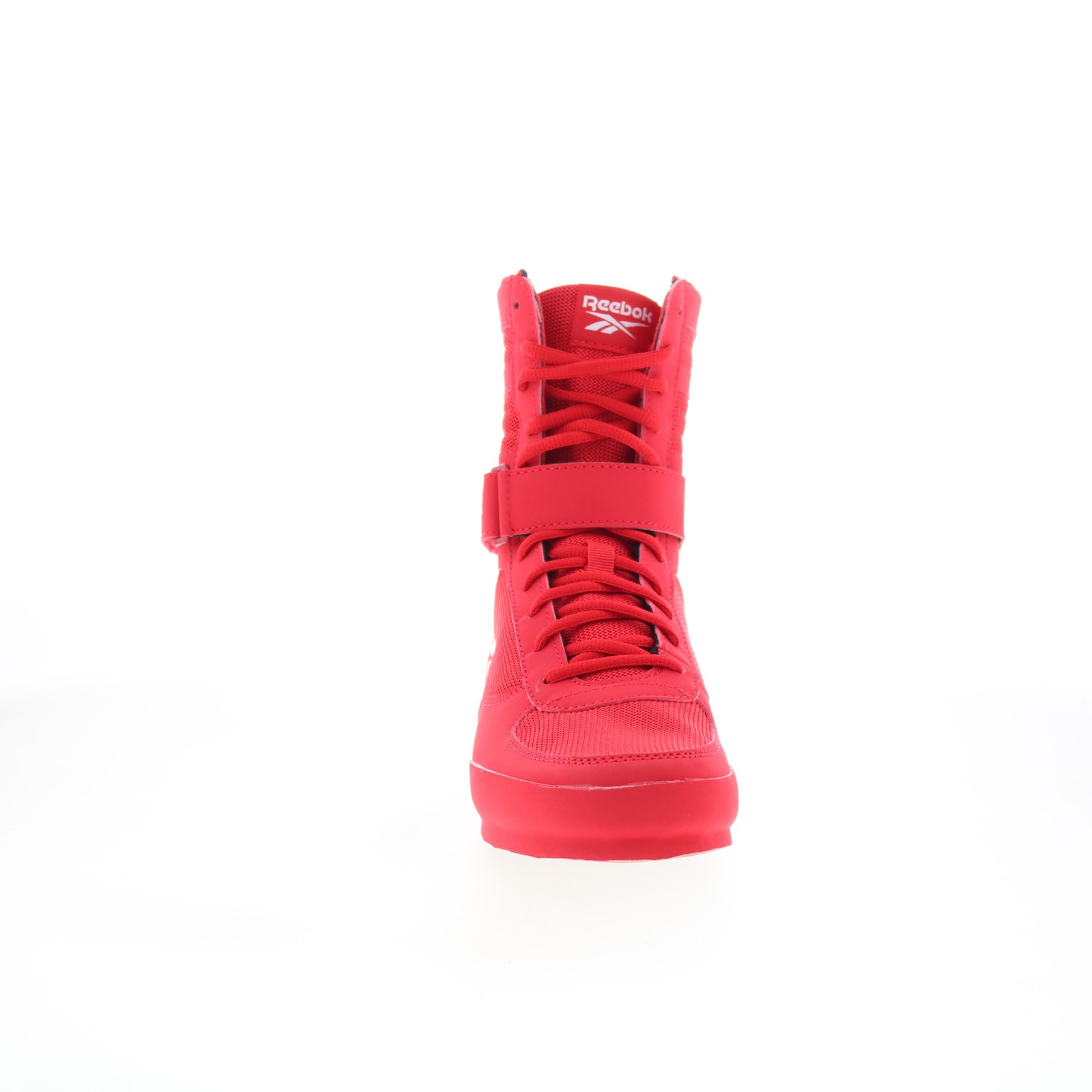 Reebok Boxing HI Mens Red Mesh Lace Up Athletic Boxing Shoes