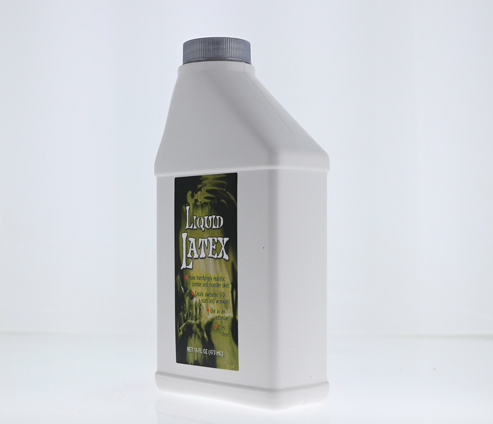 Liquid Latex 16 oz/1 Pint Bottle Halloween Horror Facial Makeup Adhesive