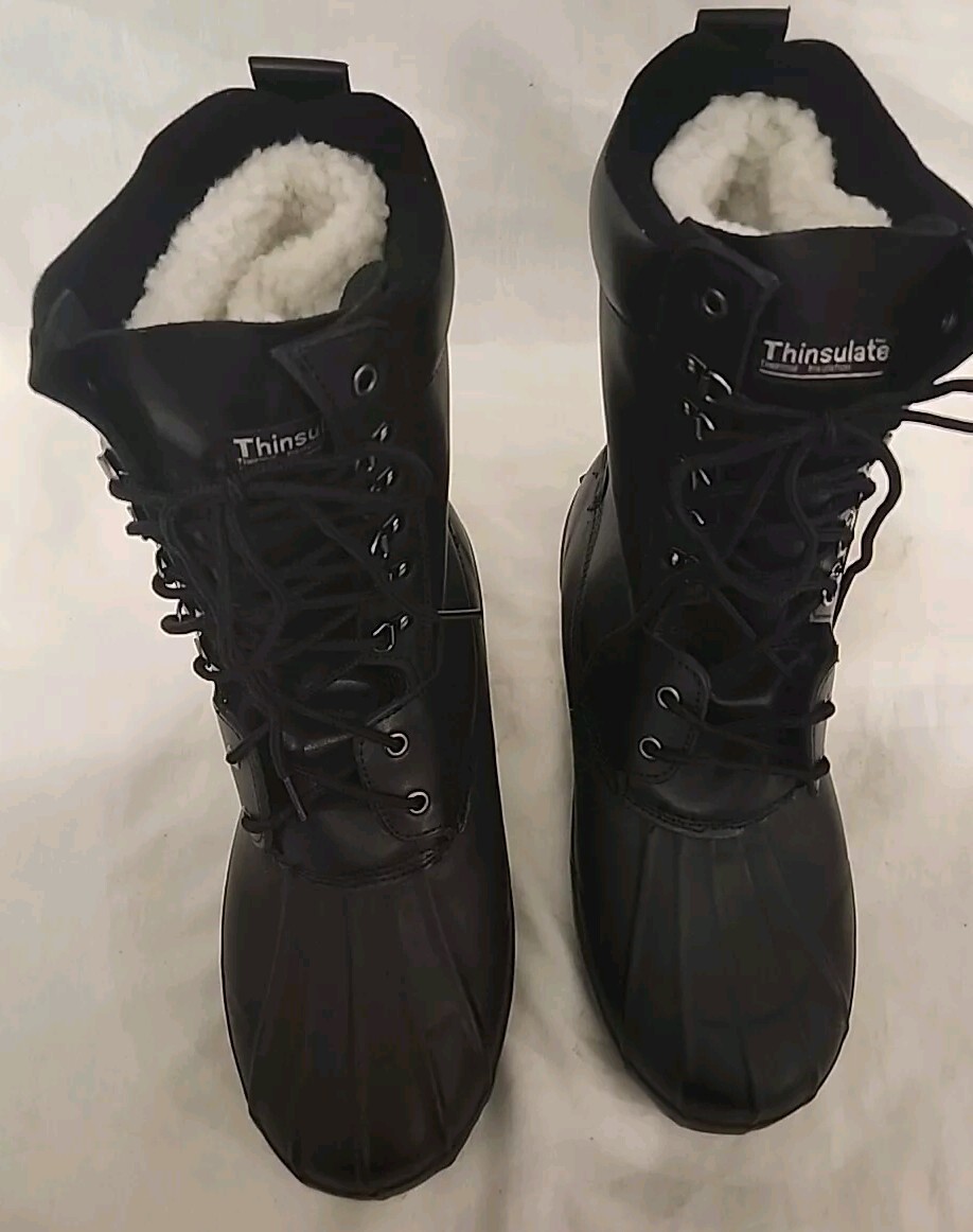 MIL-TEC BY STURM MEN’S US 12 THINSULATE SNOW BOOTS BLACK
